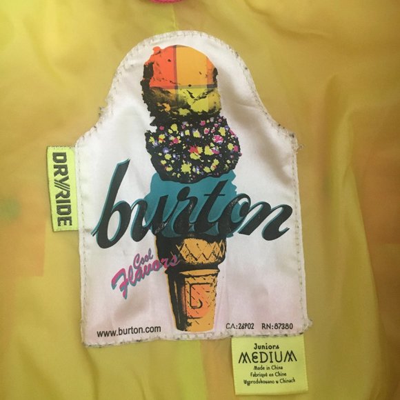 Burton | Pink DryRide Snowpants w/ Green Lining (Medium but fits like a Small) - Picture 3 of 6